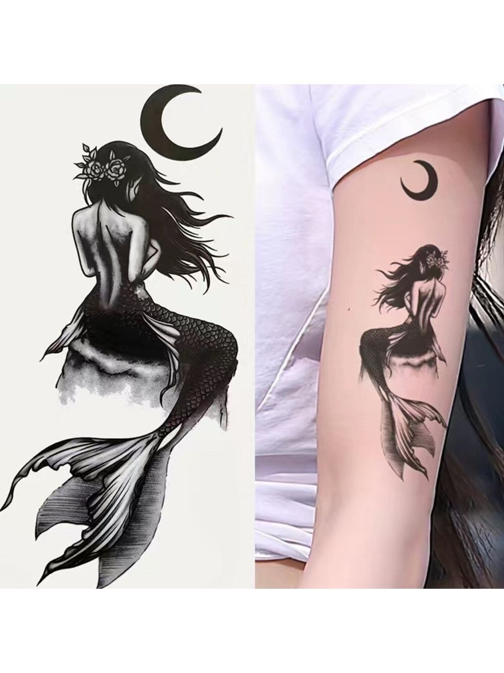 New in package Temporary Mermaid tattoo